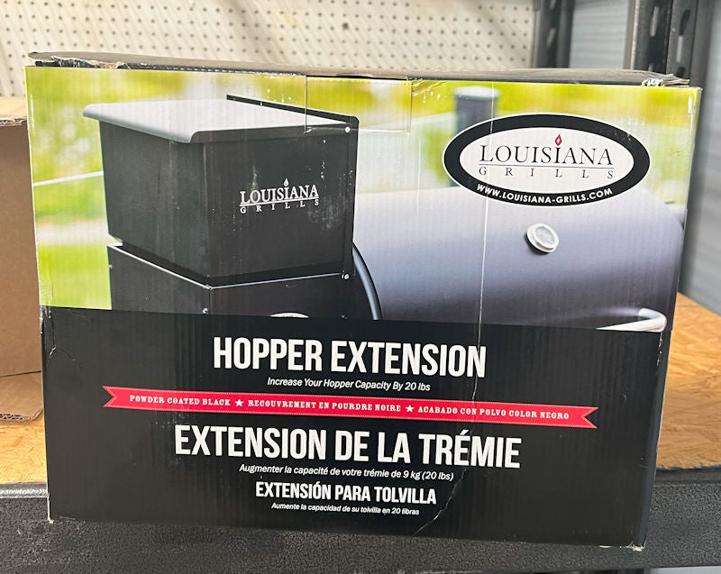 Louisiana Grill 20 Lb. Black Powder Coated Steel Hopper Extension BBQ