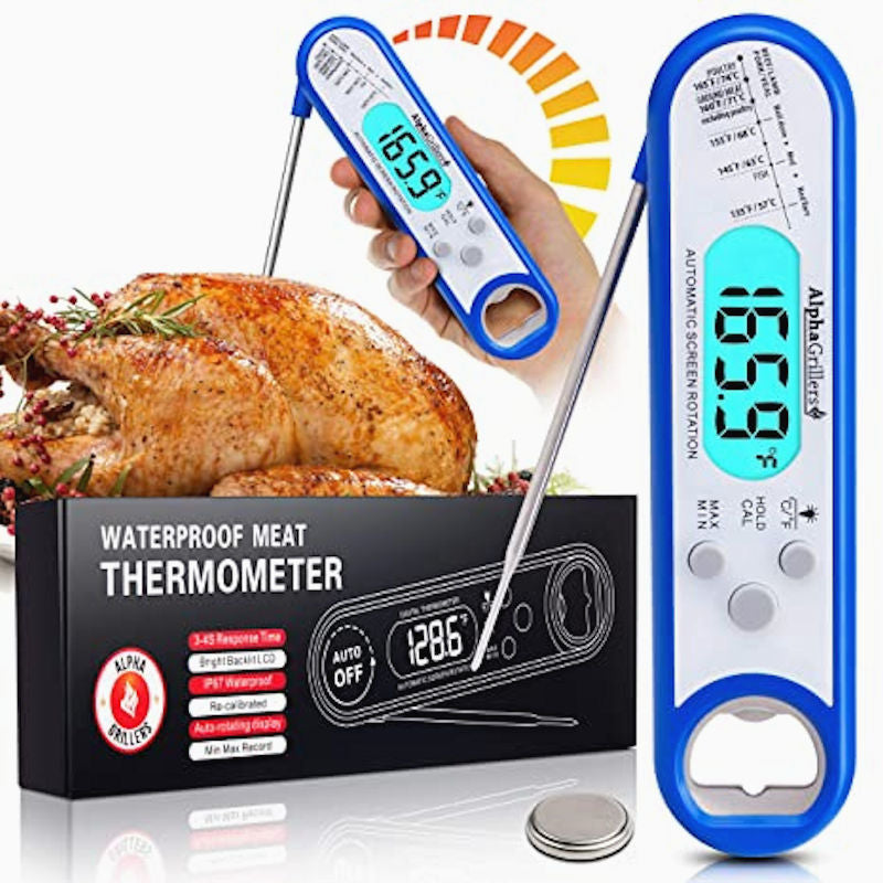 2-PACK Renewgoo GooChef Thermometer Instant Read Digital Food BBQ Grill Meat,  King - Harris Teeter