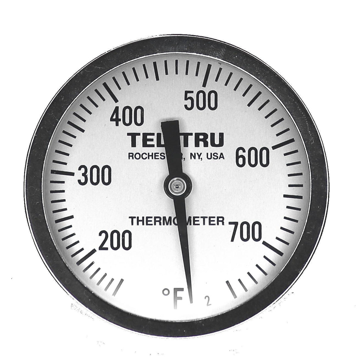 Tel-Tru BQ300 Glow Dial BBQ Grill Thermometer - 6 Stem