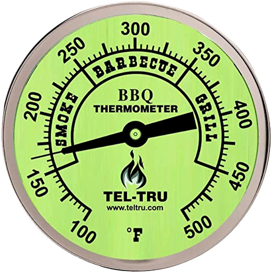 Goldens' Cast Iron Tel-Tru BiMetal Thermometer for 20.5 Kamado Grill