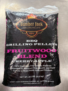 Lumber Jack Fruit wood BBQ Pellets