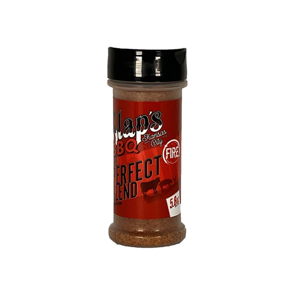 This is a 5.78 oz. bottle of Slaps Rub-Spice FIRE