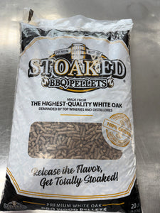 **Stoaked BBQ Pellets White Oak 20 lb**