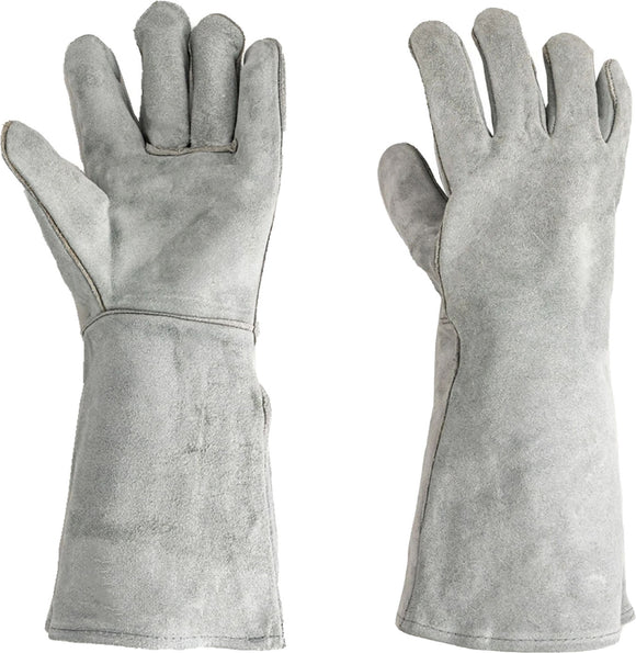 Premium Leather Welding Gloves Heat Resistant Safety Work Heavy Duty Large