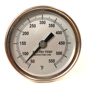2.25" BBQ Pro Thermometer 5" stem