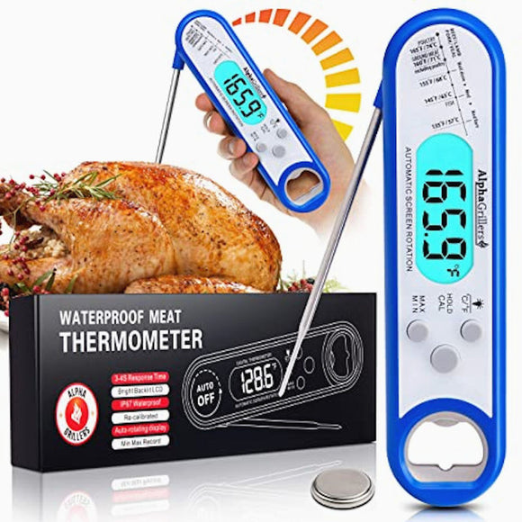 Sure Grip Instant Read Kitchen - BBQ Cooking Thermometer