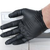 Black XX-Large Heavy Duty Gloves xxl on hand
