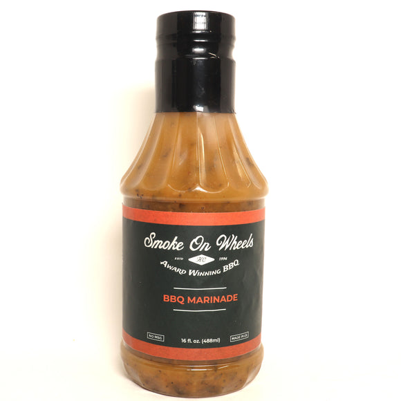 This is Smoke On Wheels Chicken Marinade 16 oz