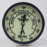 This is a 5" Tel Tru Glow in Dark  BBQ Grill or Smoker Thermometer 100 500 