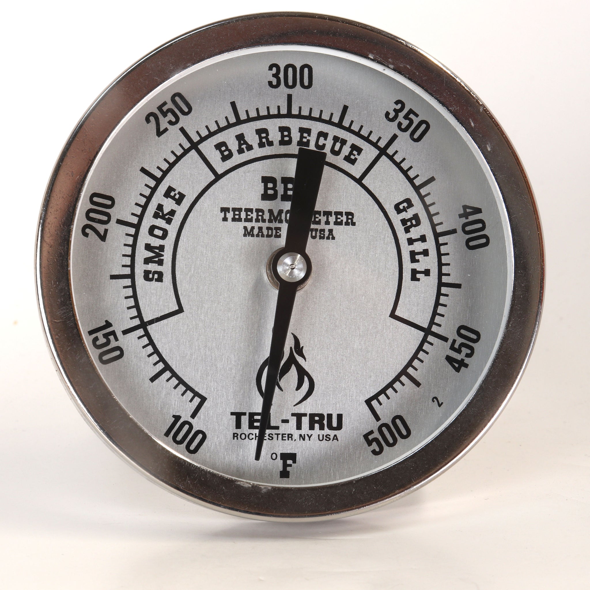Tel-Tru BQ300 BBQ Grill & Smoker Thermometer 3 Dial w/ 2.5 Stem 100- – BBQ  Bonanza