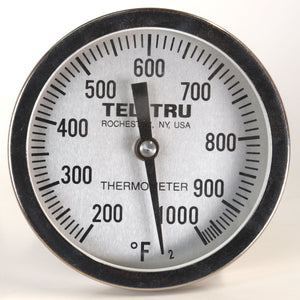 This is a 3" Tel Tru BBQ Grill or Smoker Thermometer 200-1000