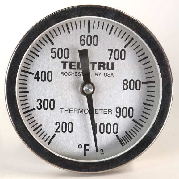 Tel-Tru BQ500 BBQ Grill & Smoker Thermometer 5 Dial w/ 4 Stem 100-50 – BBQ  Bonanza