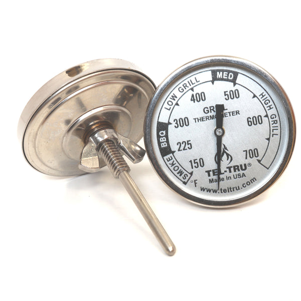Barbecue Grill Thermometer BQ225, 2 inch dial and 2.13 inch stem