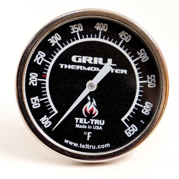 Tel-Tru BQ500R BBQ Grill & Smoker Thermometer 5 Dial 2.5 Stem 50-550 –  BBQ Bonanza